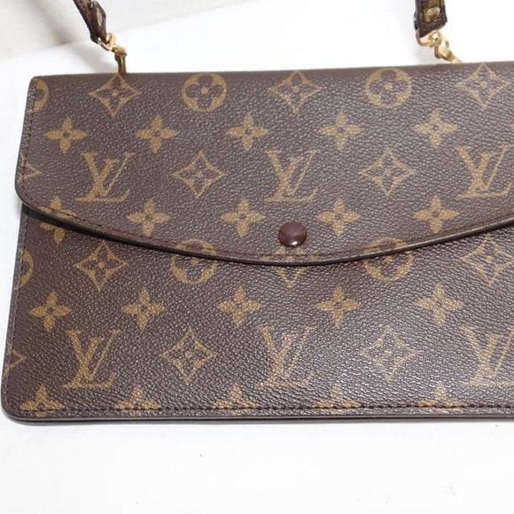 Louis Vuitton Authentic, Monogram Rabat double clutch. - Picture 8 of 10